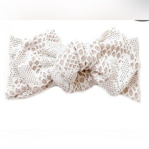 Spearmint Baby Lace Bow Headband